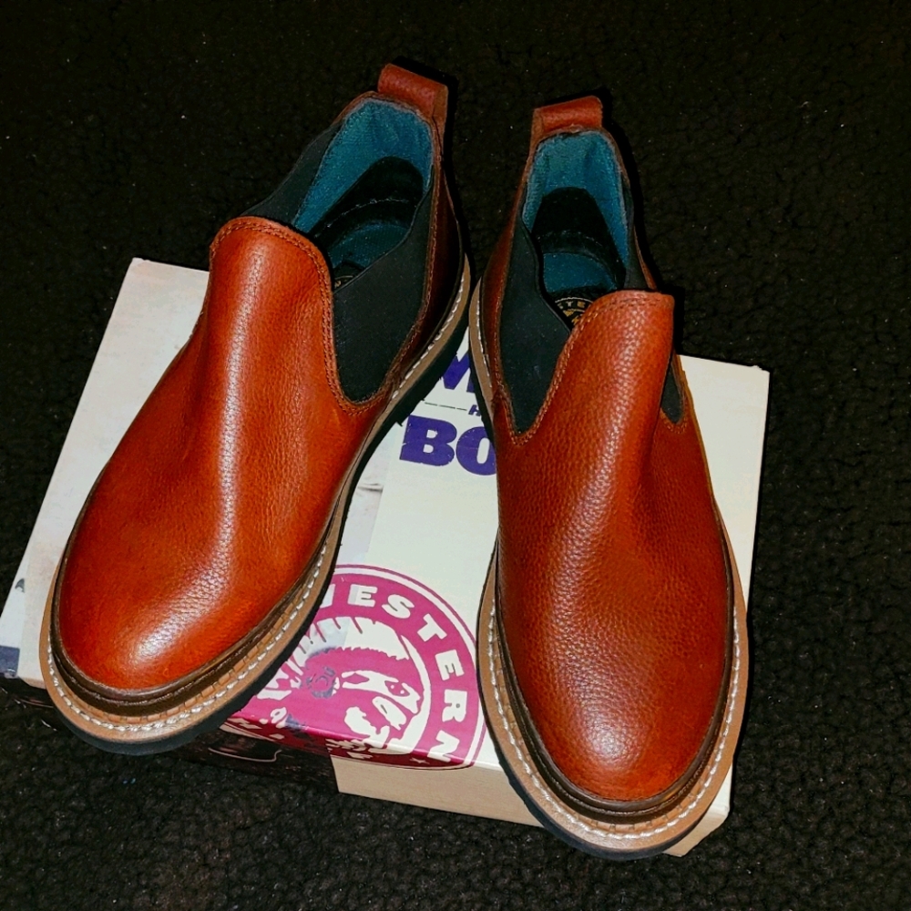 Slip-on Steel toe Leather Workboots